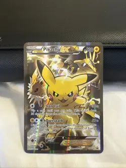 Pokemon TCG Promo - Pikachu EX XY124 Full Art Holo NM-LP - Image 1