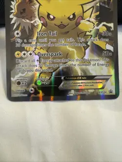 Pokemon TCG Promo - Pikachu EX XY124 Full Art Holo NM-LP - Image 2
