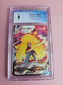 PIKACHU VMAX CGC 9 2022 POKEMON SWORD & SHIELD LOST ORIGIN #TG17/TG30 HOLO 299 - Image 1