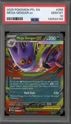 Pokemon Mega Gengar ex Phantasmal Flames Double Rare #056 PSA 10 Gem Mint - Image 1