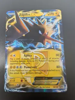Pokemon 2012 Zapdos EX Holo Ultra Rare Card 48/135 Team Plasma - Image 4