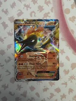 Pokemon TCG Moltres EX #14 Black and White Plasma Storm Holo - Image 1