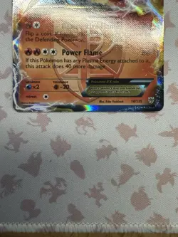 Pokemon TCG Moltres EX #14 Black and White Plasma Storm Holo - Image 3