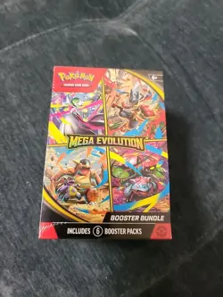 Pokemon TCG Mega Evolution Booster Bundle Box 6 Packs Factory SEALED NEW - Image 1