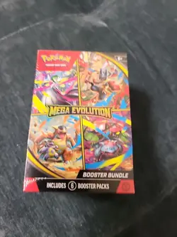 Pokemon TCG Mega Evolution Booster Bundle Box 6 Packs Factory SEALED NEW - Image 2