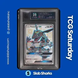 2019 POKEMON ALT ART PROMO #177A/168 RAYQUAZA GX SHINY FULL ART MNT FLAWLESS 10 - Image 1