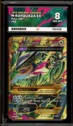 Pokemon M Rayquaza EX XY Ancient Origins Full Art #98 ACE 8 - Image 1