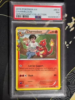 2016 Pokemon XY Charmeleon RC4 Generations Radiant PSA 7 Population 92 - Image 1