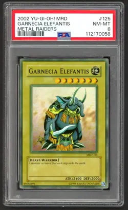 Yu-Gi-Oh! - PSA 9 Garnecia Elefantis 125 - Metal Raiders - NM-MT - PSA8 - Image 1