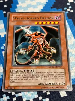 YUGIOH! Konami Replacement Redemption White-Horned Dragon MDP2-En006K LP - Image 1