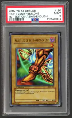 Yu-Gi-Oh! - PSA 9 1st Edition Right Leg of The Forbidden One 120 - Asian English - Image 1