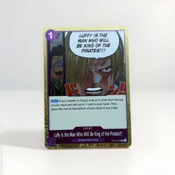 Luffy Is The Man Who Will Be The King of the Pirates!!! Rare Event OP12-079 - Image 1