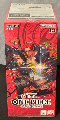 One Piece CCG Shanks Red 6 Starter Deck Box ST-23 Factory Sealed New BANDAI - Image 1