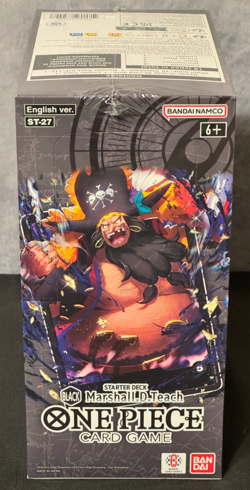 One Piece CCG Marshall D Teach ST-27 6 Starter Deck Box Sealed New BANDAI - Image 1