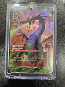 Lorcana: Maleficent - Monstrous Dragon (5/P3 Set Champs Prize) - Image 1