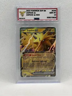 2023 Pokemon English Zapdos & Violet 151 Zapdos EX Promo 049 VCG 10 - NO PSA/BGS - Image 1
