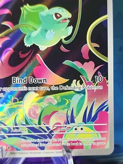 Pokemon TCG Bulbasaur Full Art 133/132 Mega Evolutions Non Promo - Image 4