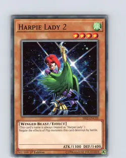 Yu-Gi-Oh TCG Harpie Lady 2 SS02-ENC02 1st Edition Regular Common Card NM - Image 1