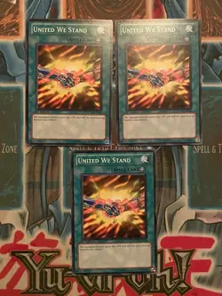 3x NM United We Stand - SDDL-EN023 - Common - 1st Edition - yugioh - Image 1