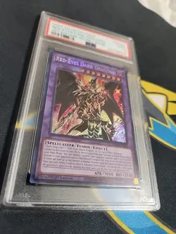 Yu-Gi-Oh! 2024 RA02 Red-Eyes Dark Dragoon 1st Edition Secret Rare PSA 9 Mint - Image 3