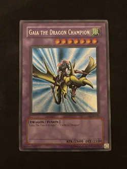 Vintage Yu-Gi-Oh Gaia the Dragon Champion LOB-125 - Image 1