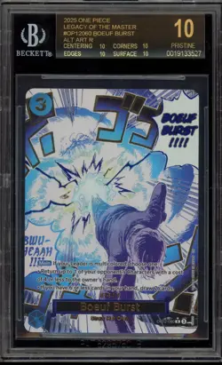 One Piece CCG Boeuf Burst Legacy/Master Alt Art OP12-060 BGS 10 BLACK LABEL - Image 1