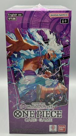 One Piece CCG Monkey D Luffy 6 Starter Deck Box ST-26 English Sealed New - Image 1