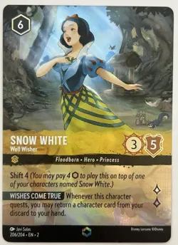 Disney Lorcana Snow White Well Wisher Enchanted Rise of The Floodborn - Image 1