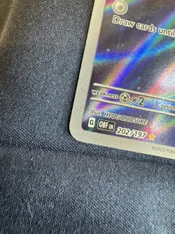 Pokemon TCG Cleffa Full Art Holo Card Obsidian Flames Illustration Rare 202/197 - Image 5