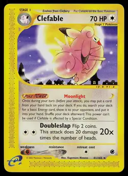 Pokemon Card - Clefable Expedition 41/165 Rare Non-Holo - Image 1