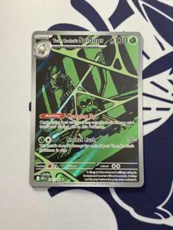 Pokemon TCG Team Rockets Spidops Card 187/182 Destined Rivals Illustration Rare - Image 1