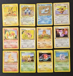 Vintage Pokemon Card Lot 12 Cards WOTC Holo Raichu Vaporeon Magneton Pidgeot - Image 1