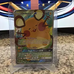 Pokemon Dedenne GX Alternate Art Holo Promo Card 195A/214 Basic English - Image 1