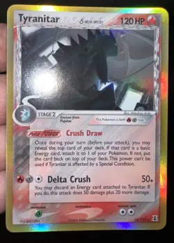 Pokemon TCG Tyranitar EX Holo Rare Card 16/113 2005 Delta Species - Image 1