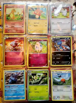 Pokemon TCG Mixed Card Lot with Pokedex Binder - Pikachu, Machoke, Electabuzz - Image 5