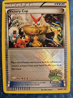 Pokemon Victory Cup BW31 Battle Road Spring 2012 1st Place Promo Card NM - Image 1