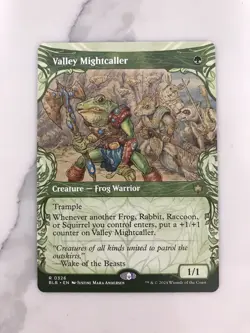 Valley Mightcaller Showcase MTG Magic the Gathering Card NM Near Mint BLB - Image 1