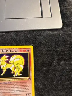 Pokemon TCG Brock's Ninetales Unlimited Holo Rare Card Gym Challenge 3/132 MP - Image 4