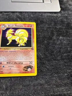 Pokemon TCG Brock's Ninetales Unlimited Holo Rare Card Gym Challenge 3/132 MP - Image 5