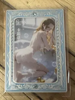 One Piece CCG Goddess Kalifa Metal Card - Bath Time - Image 1