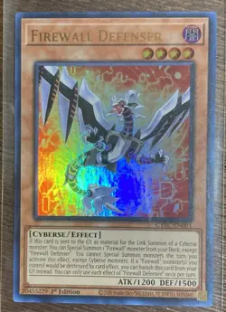 Yu-Gi-Oh Card FireWall Defenser CYAC-EN001 Cyberstorm Access 1st Ed Collectable - Image 1