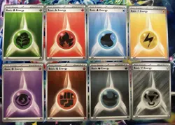 POKEMON SVE EN 2025 NM SET NON-holo Basic ENERGY CARDS Lot 8 (017-024) - Image 1