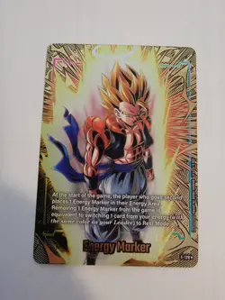 *Dragon Ball Super Card Game 2nd Anniversary GOLD Energy Marker E-129 SSJ Gogeta - Image 3