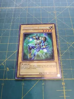 ELEMENTAL HERO SPARKMAN Yu-Gi-Oh Card EHC2-EN001 LIMITED SECRET RARE "SEE PHOTOS - Image 1