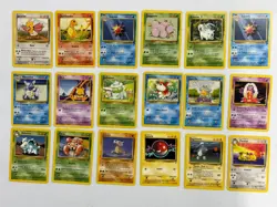 LOT OF 18 POKEMON CARDS WARTORTLE CHARMANDER SQUIRTLE PERSIAN LP-MP - Image 1