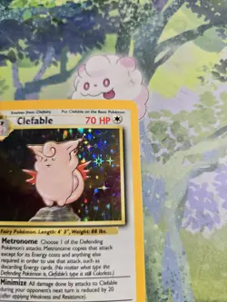 LP Clefable Holo 1/64 No Set Symbol Jungle Pokemon Card - Image 5