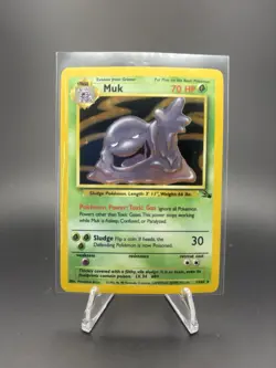 Pokemon Muk Fossil Holo Rare 13/62 NM/LP Unlimited Card 1999 - Image 1
