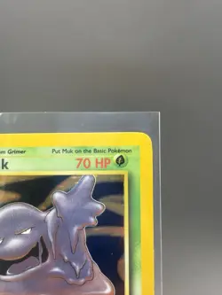 Pokemon Muk Fossil Holo Rare 13/62 NM/LP Unlimited Card 1999 - Image 3