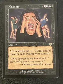 Mutilate Torment Black Sorcery Rare MAGIC THE GATHERING MTG CARD - Image 1