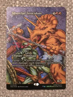 Silverclad Ferocidons (Borderless, Foil) - 0009 - MTG: Teenage Mutant Ninja... - Image 1